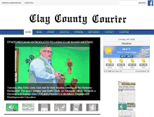 Tablet Screenshot of claycountyliving.com